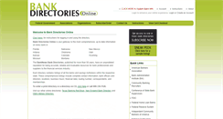 Desktop Screenshot of bankdirectoriesonline.com
